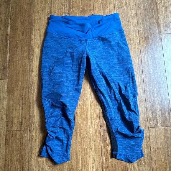 lululemon athletica Pants - Lululemon Capri Leggings Blue Size 6